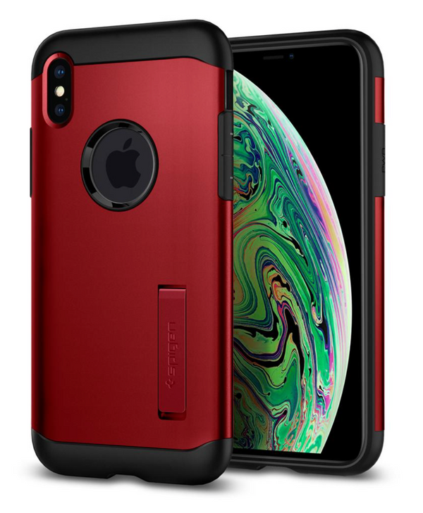 Spigen - Slim Armor for iPhone XS Max - Red Spigen - Slim Armor for iPhone XS Max - Red