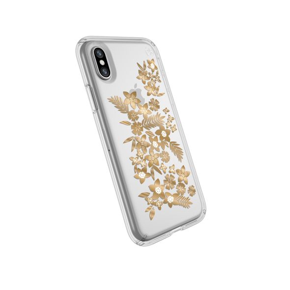 Speck - Presidio Clear Shimmer Floral for iPhone X