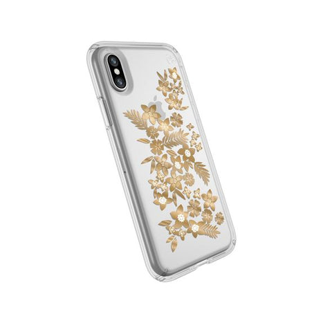 Speck - Presidio Clear Shimmer Floral for iPhone X
