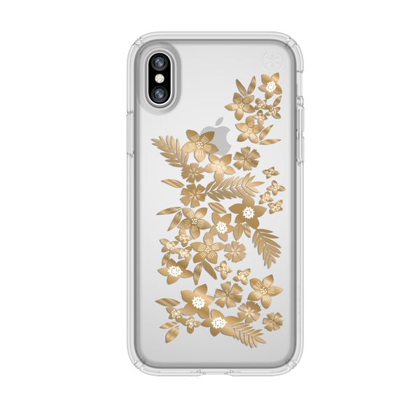 Speck - Presidio Clear Shimmer Floral for iPhone X