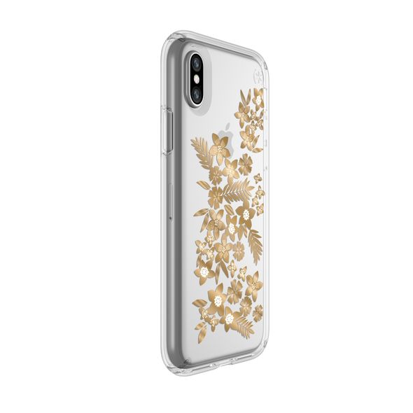 Speck - Presidio Clear Shimmer Floral for iPhone X