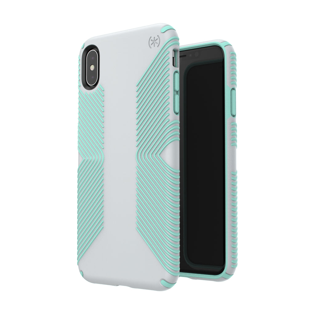 Speck - Presidio Grip iPhone XS Max - Grey / Green