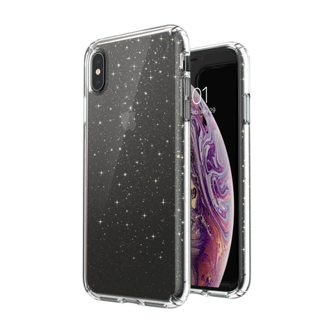 Speck - Presidio Clear + Glitter for iPhone XS Max - Gold