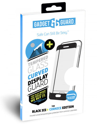 Gadget Guard - Black Ice + (Insured) Cornice Tempered Glass Screen Protector for iPhone X