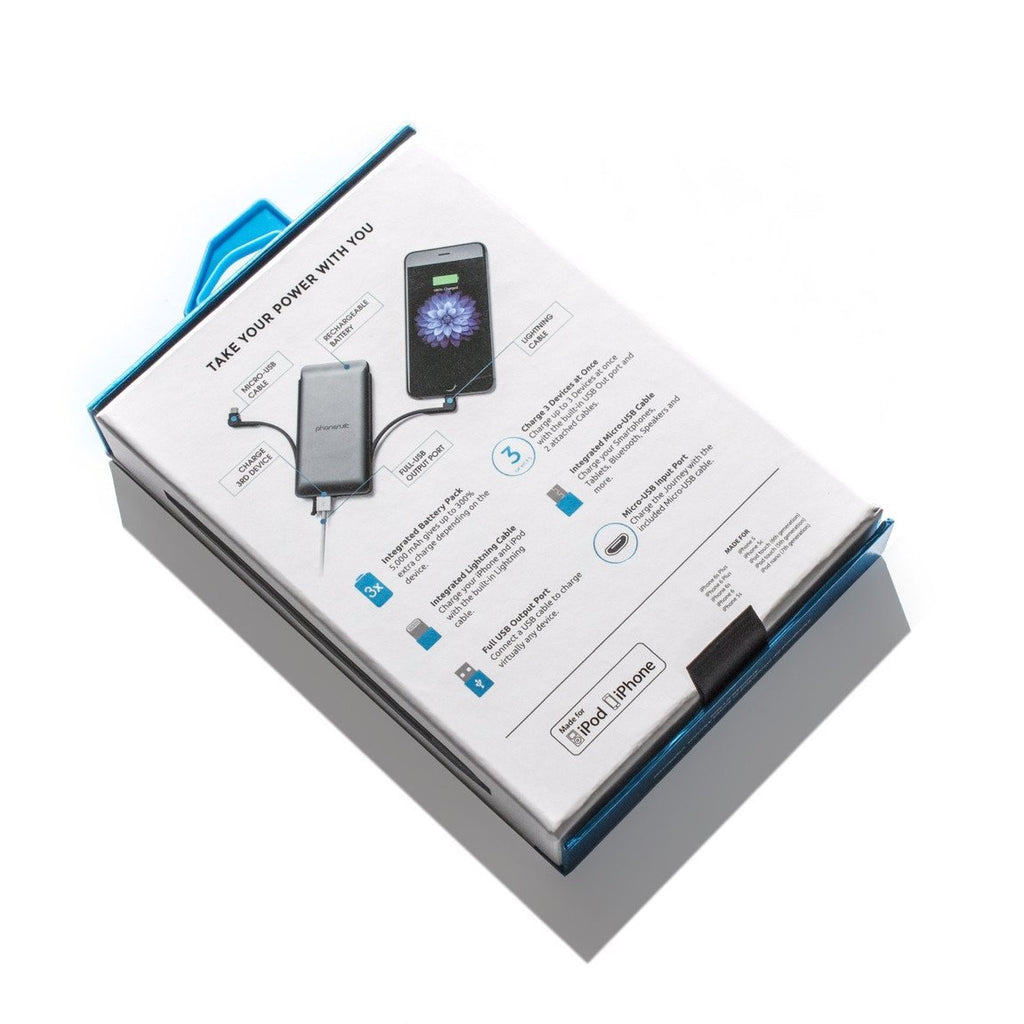 Phonesuit - Journey Travel Charger Ultra 5,000 mAh Power Bank