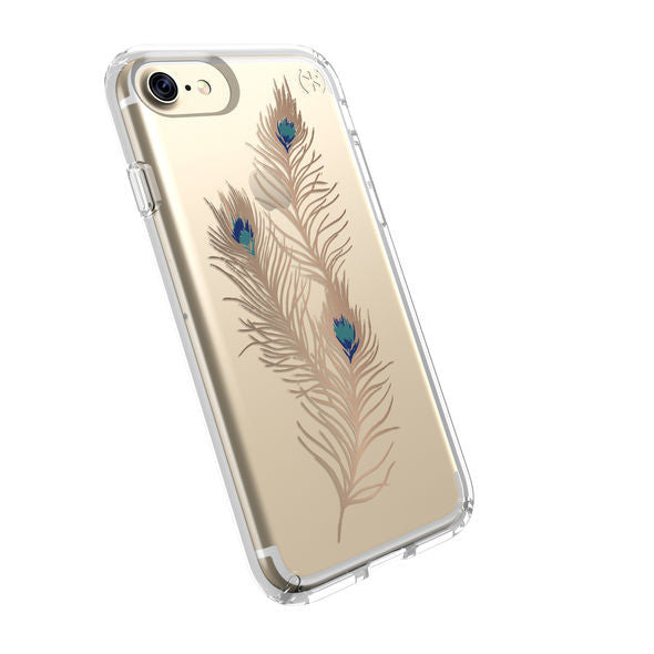 Speck - Presidio Clear Showy Feather for iPhone 8 / 7 Speck - Presidio Clear Showy Feather for iPhone 8 / 7