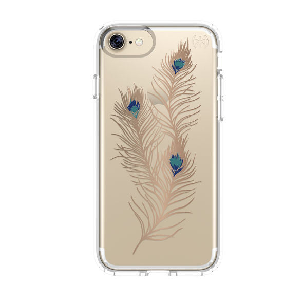 Speck - Presidio Clear Showy Feather for iPhone 8 / 7