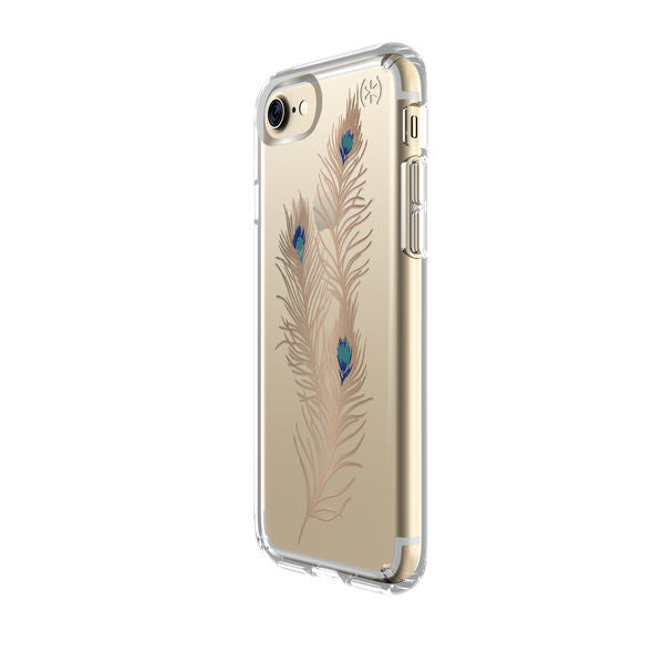 Speck - Presidio Clear Showy Feather for iPhone 8 / 7