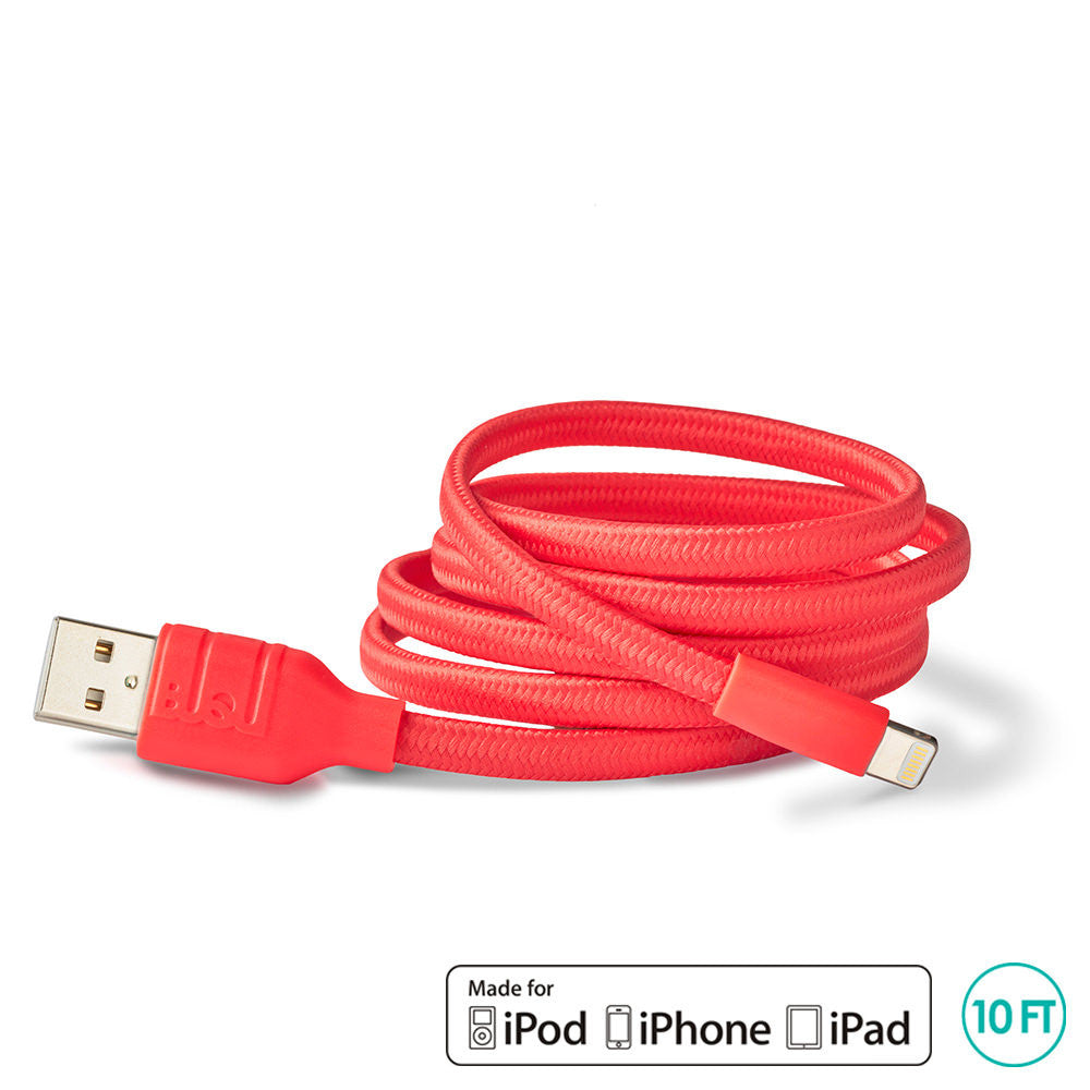 BUQU - Cordz 3'', 6'', 10'' Foot Lightning USB Cable