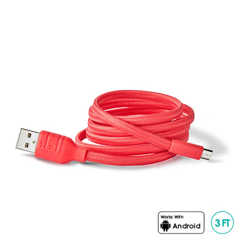BUQU - Cordz 3'', 6'', 10'' Foot Micro USB Cable