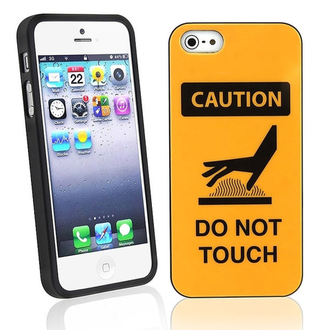 SmarTek - Caution Do Not Touch Case for iPhone SE / 5s / 5