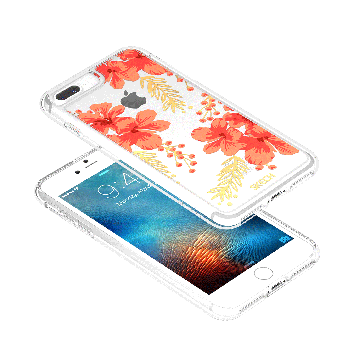 Skech - Fashon Floral for iPhone 8 Plus / 7 Plus / 6s Plus / 6 Plus