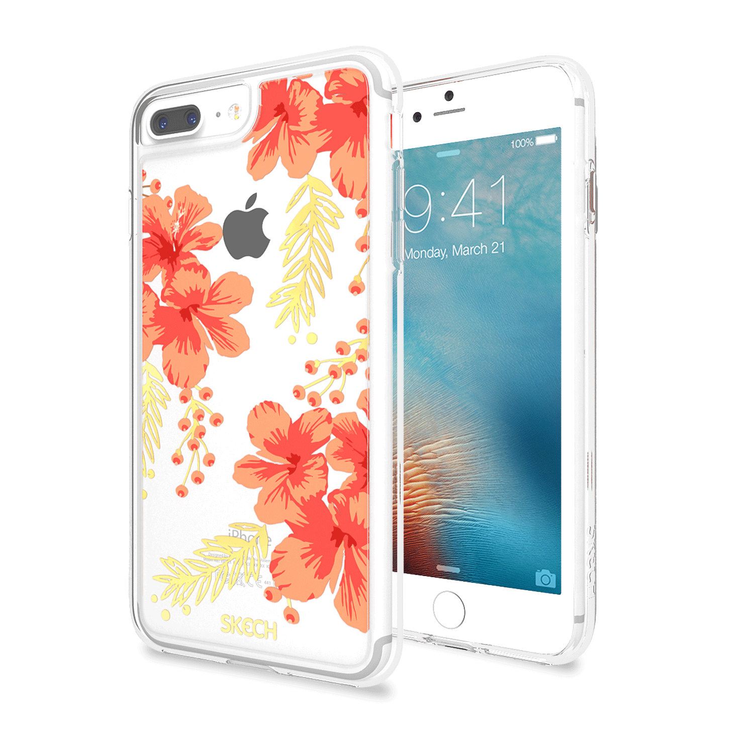 Skech - Fashon Floral for iPhone 8 Plus / 7 Plus / 6s Plus / 6 Plus