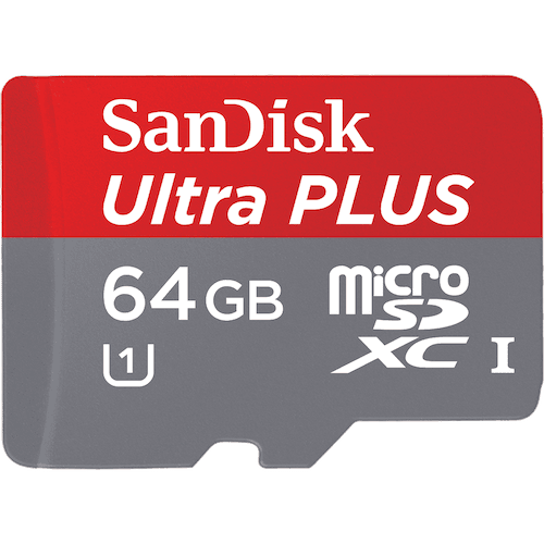 SanDisk - Ultra PLUS microSDHC/ microSDXC UHS-I Micro SD Memory Card