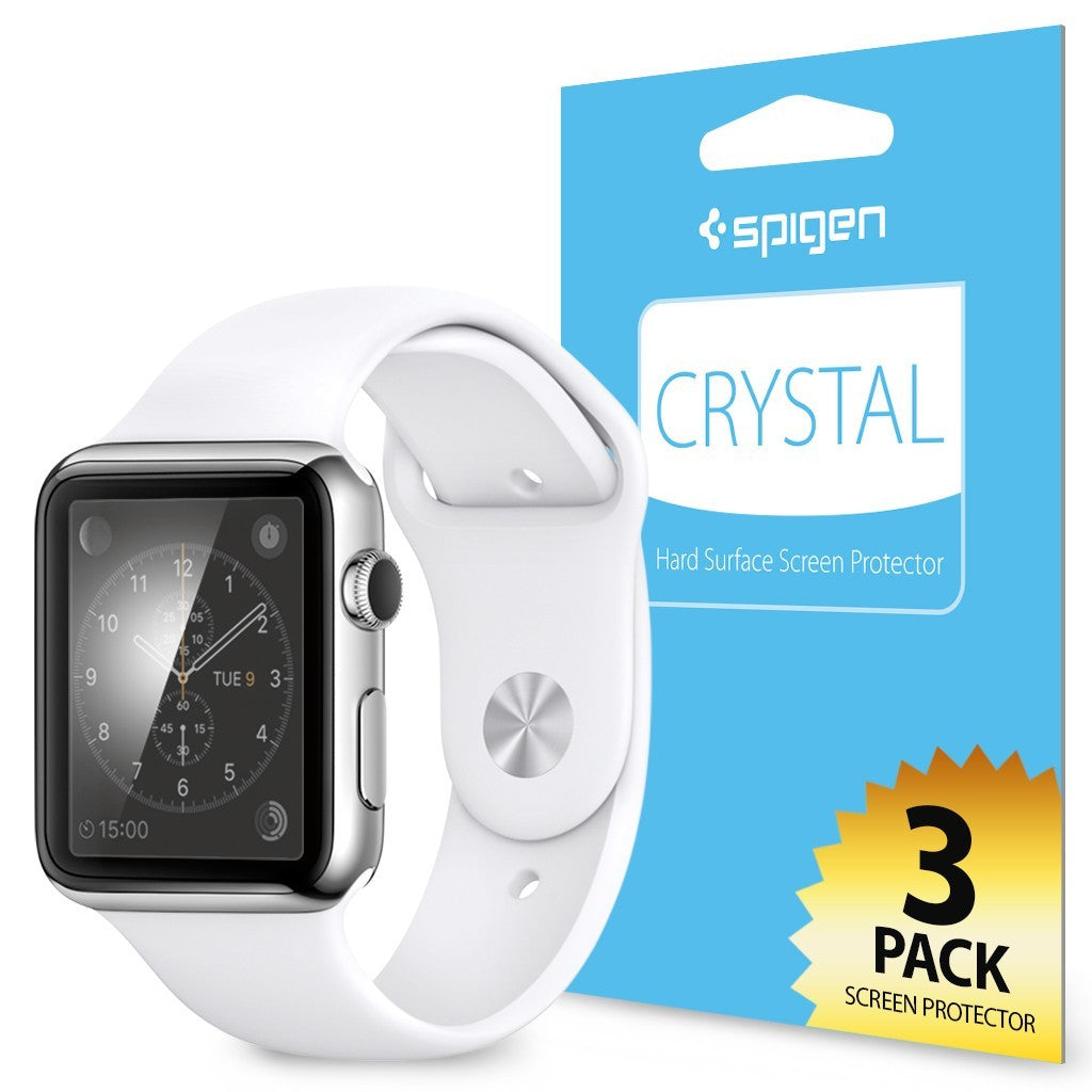 Spigen - Apple Watch 38mm Crystal Hard Surface Screen Protector 3 Pack -  PhoneSmart