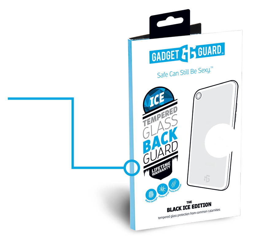Gadget Guard - Black Ice Tempered Glass Screen Protector for iPhone 8 / 7