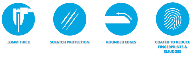 Gadget Guard - Black Ice Tempered Glass Screen Protector for iPhone 8 Plus / 7 Plus