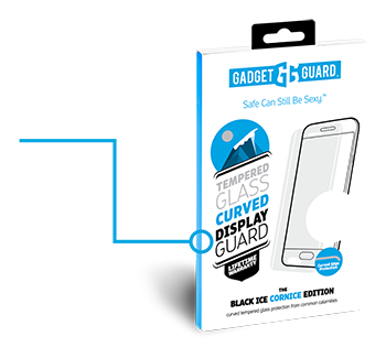 Gadget Guard - Black Ice Cornice (Curved) Tempered Glass for iPhone X