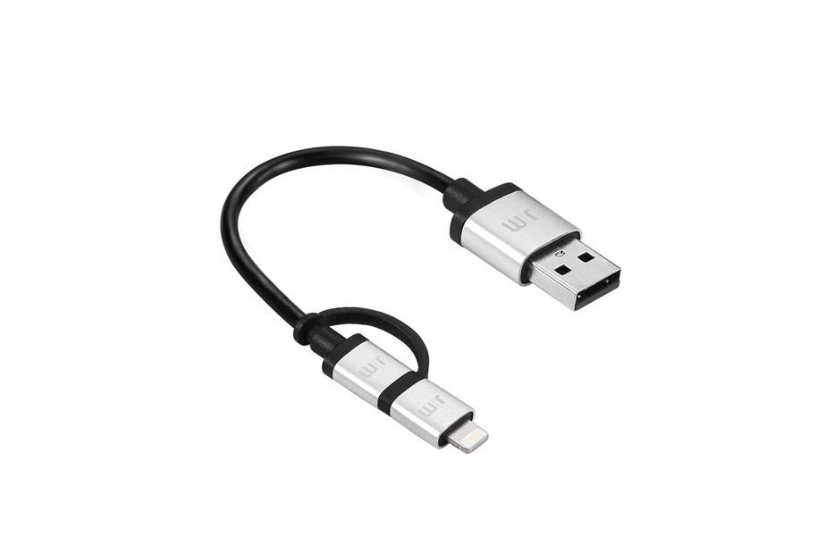 Just Mobile - AluCable Duo Mini Micro USB and Lightning Cable