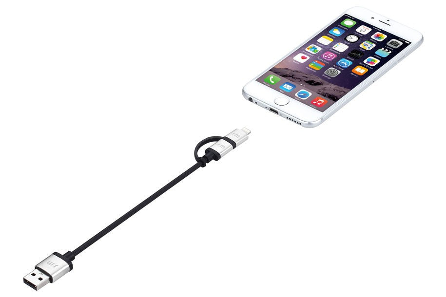 Just Mobile - AluCable Duo Mini Micro USB and Lightning Cable