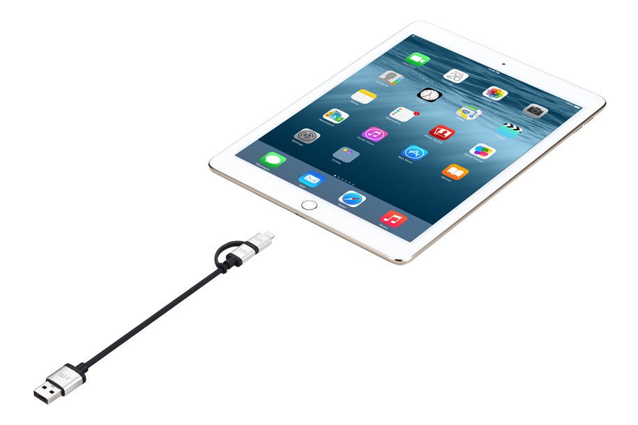 Just Mobile - AluCable Duo Mini Micro USB and Lightning Cable