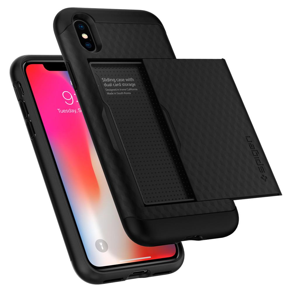 Spigen - Crystal Wallet for iPhone X