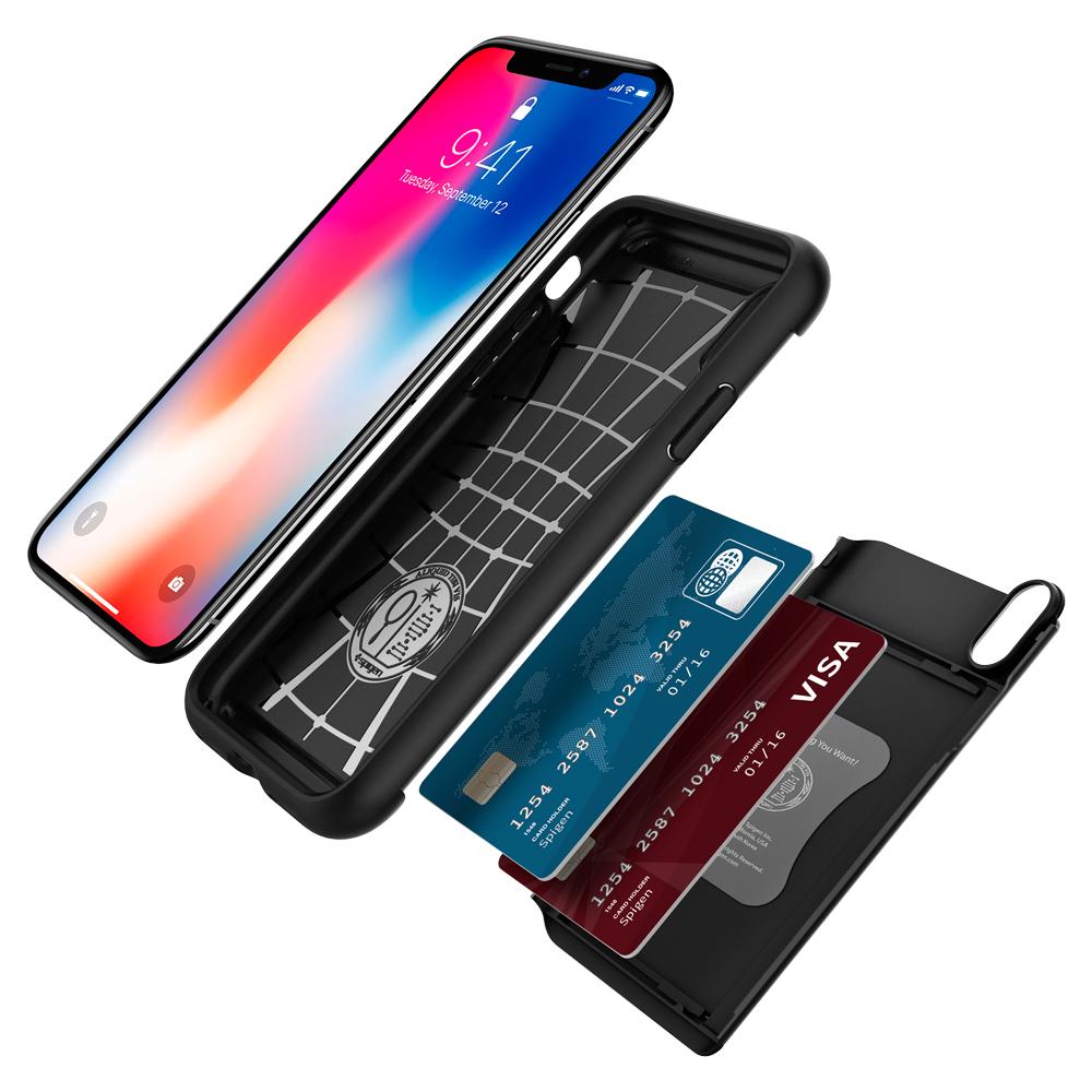 Spigen - Crystal Wallet for iPhone X