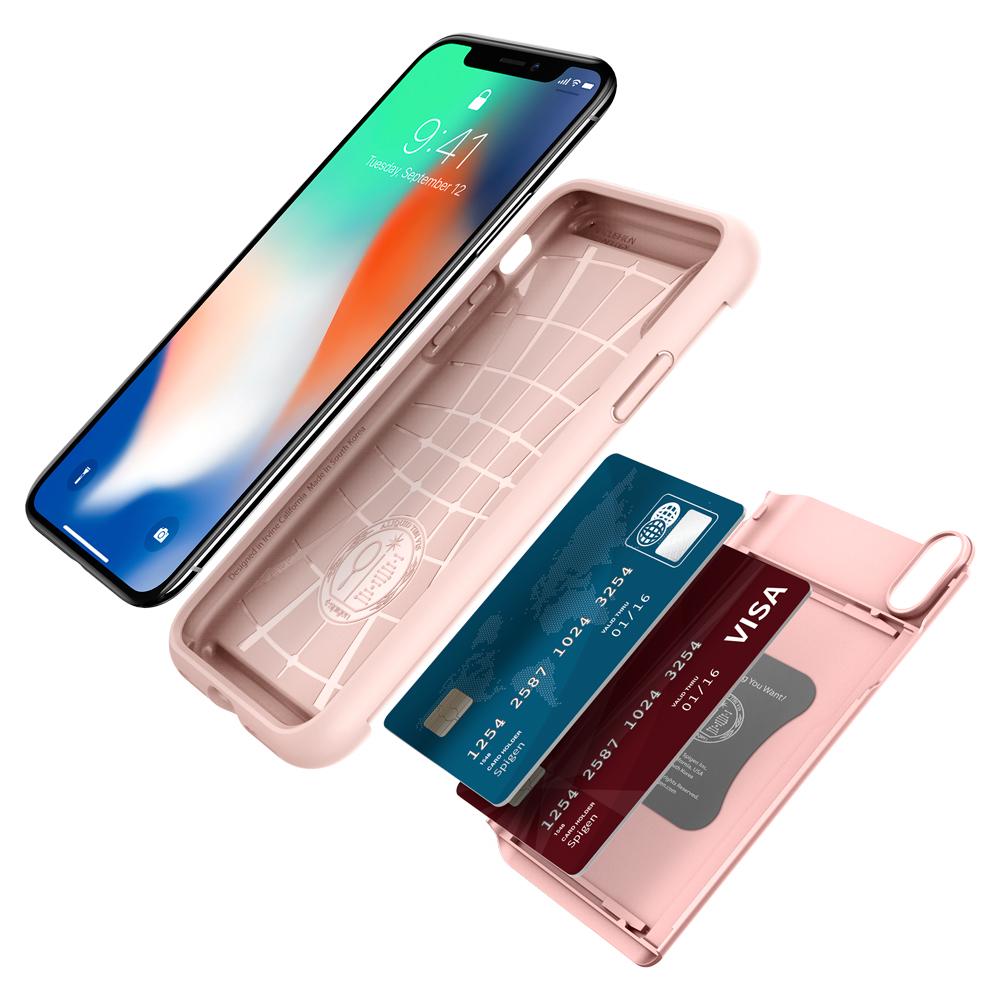 Spigen - Crystal Wallet for iPhone X