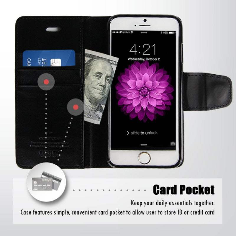 GooSpery - Sonata Diary Stand Function Wallet - Folio Case for iPhone 6/6s