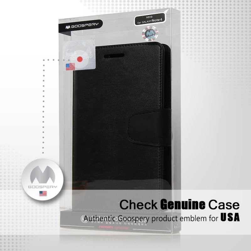 GooSpery - Sonata Diary Stand Function Wallet - Folio Case for Galaxy Note 4