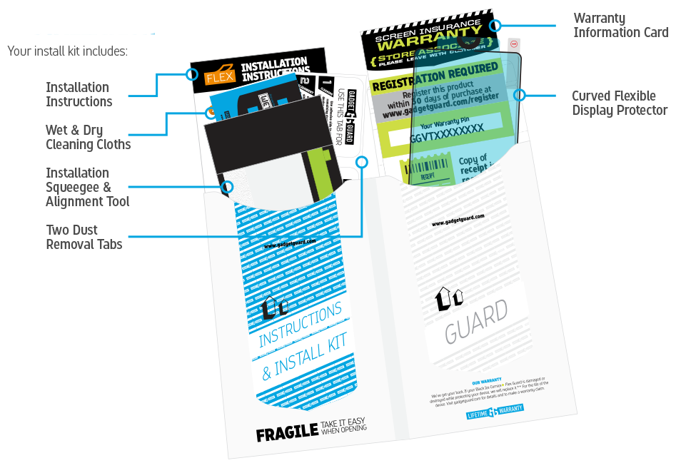 Gadget Guard - Black Ice + Glass iPhone XS Max