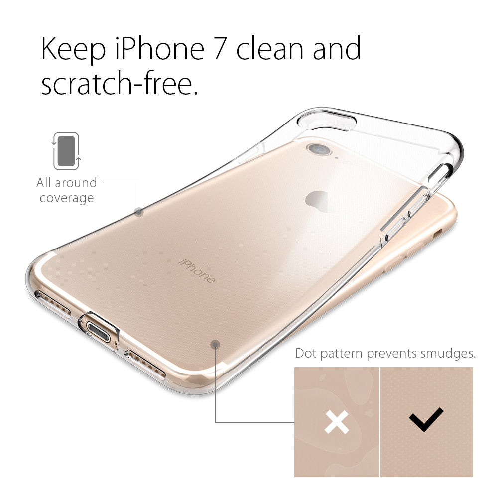 Spigen - Liquid Crystal Slim & Soft for iPhone 8 / 7