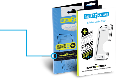 Gadget Guard - Black Ice + (Insured) Tempered Glass Screen Protector for iPhone 8 / 7
