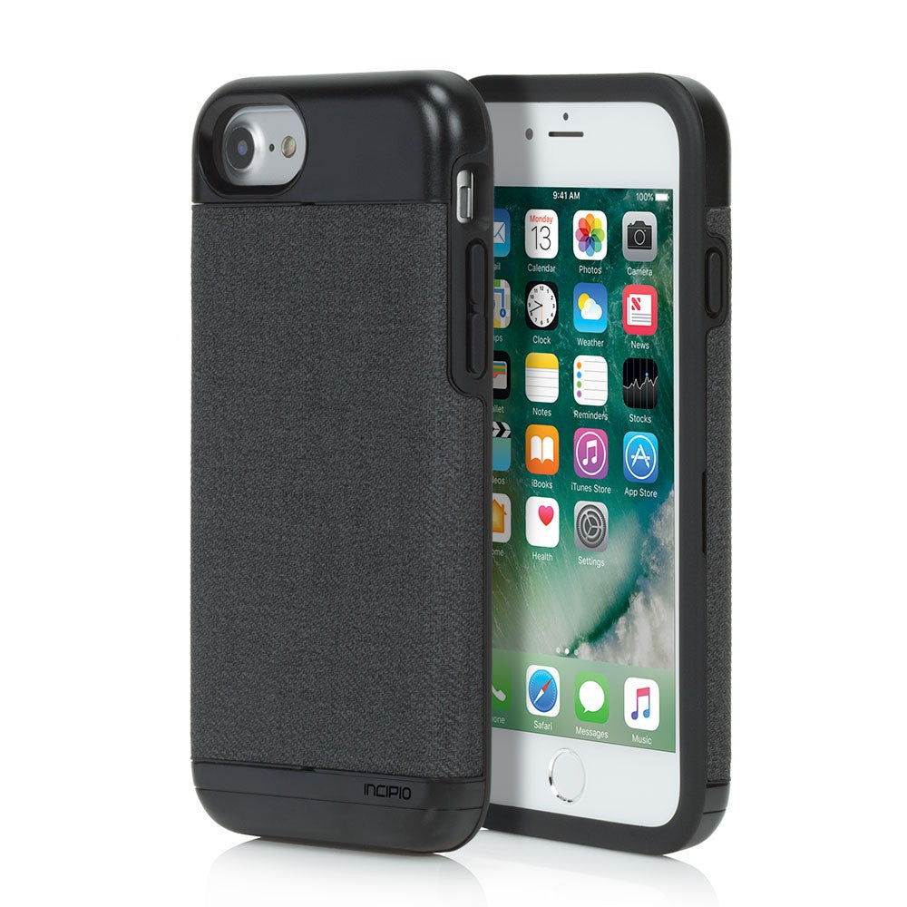 Speck Presidio Folio iPhone Xs / x Cases Heathered Black/Black/Slate Grey