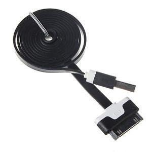 SmarTek - Apple 30-Pin Charge and Sync Flat Noodle Cable