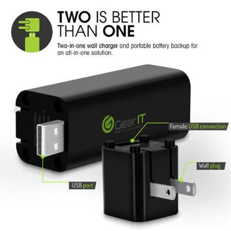 GearIT - Charge Pack 3,000 mAh Power Bank