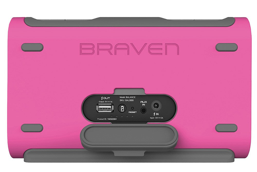 Braven BALANCE Portable Bluetooth Speaker, Raven Black