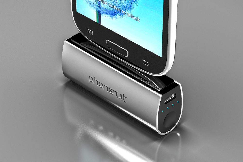 Phonesuit - Flex Pocket Charger with Micro USB Connector 2,600 mAh Power Bank