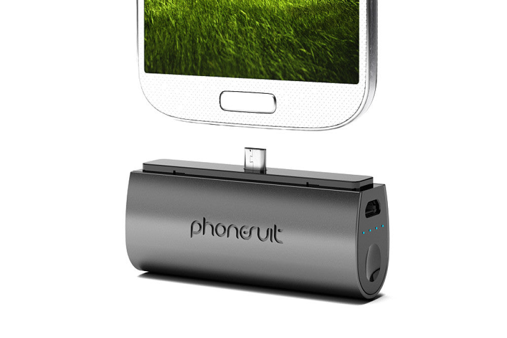 Phonesuit - Flex Pocket Charger with Micro USB Connector 2,600 mAh Power Bank