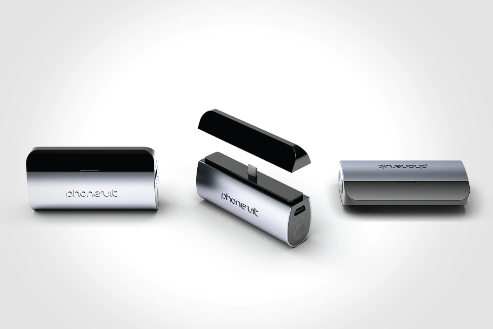 Phonesuit - Flex Pocket Charger with Micro USB Connector 2,600 mAh Power Bank