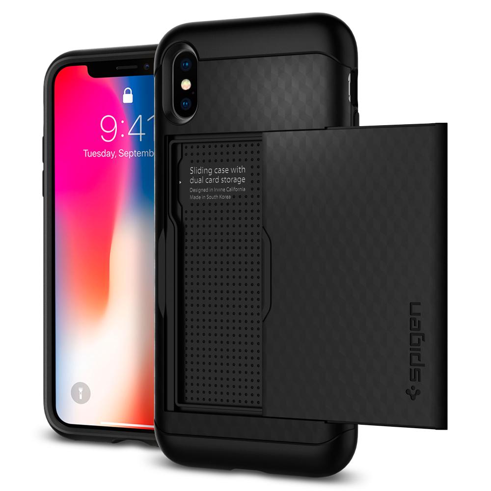 Spigen Crystal Wallet for iPhone X XS - Main Image