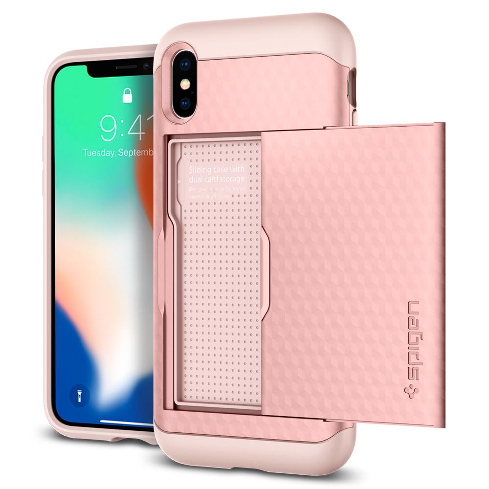 Spigen - Crystal Wallet for iPhone X